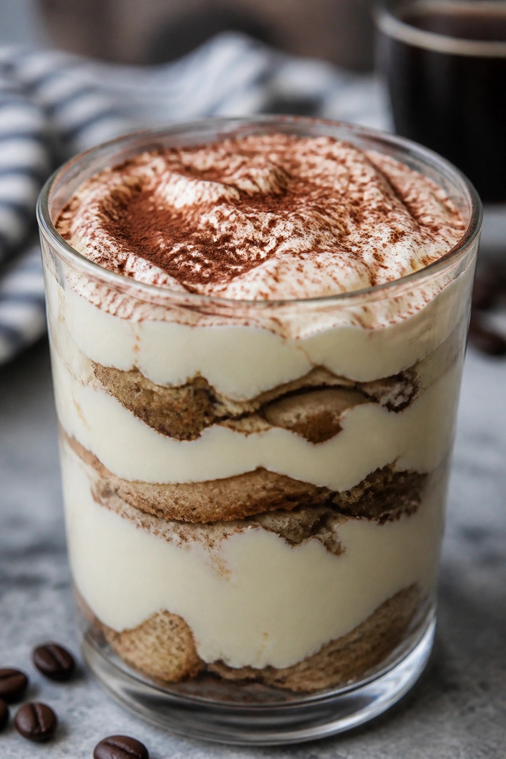 Espresso Martini Tiramisu Parfaits with Cocoa Dust